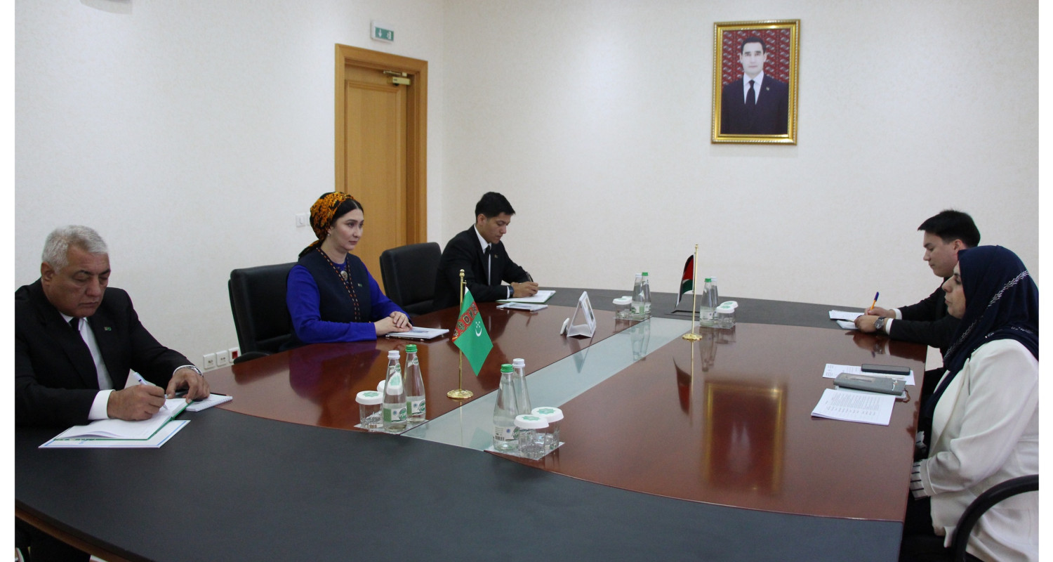 Daşary işler ministriniň orunbasarynyň Palestina Döwletiniň Ilçisi bilen duşuşygy